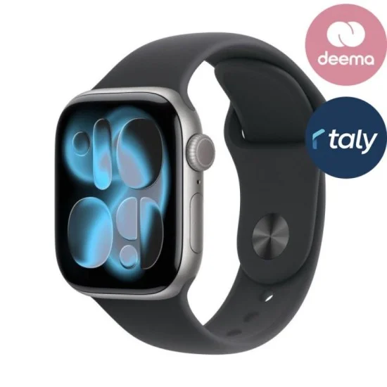 Apple Watch Series 11 Gps + Cellular 46Mm Space Grey Aluminium Case With Black Sport Band - M/L
